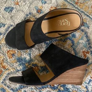 Franco Sarto Mingle wedge sandals (never worn!)